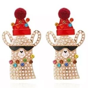 HOLIDAY Llama Drop Earrings